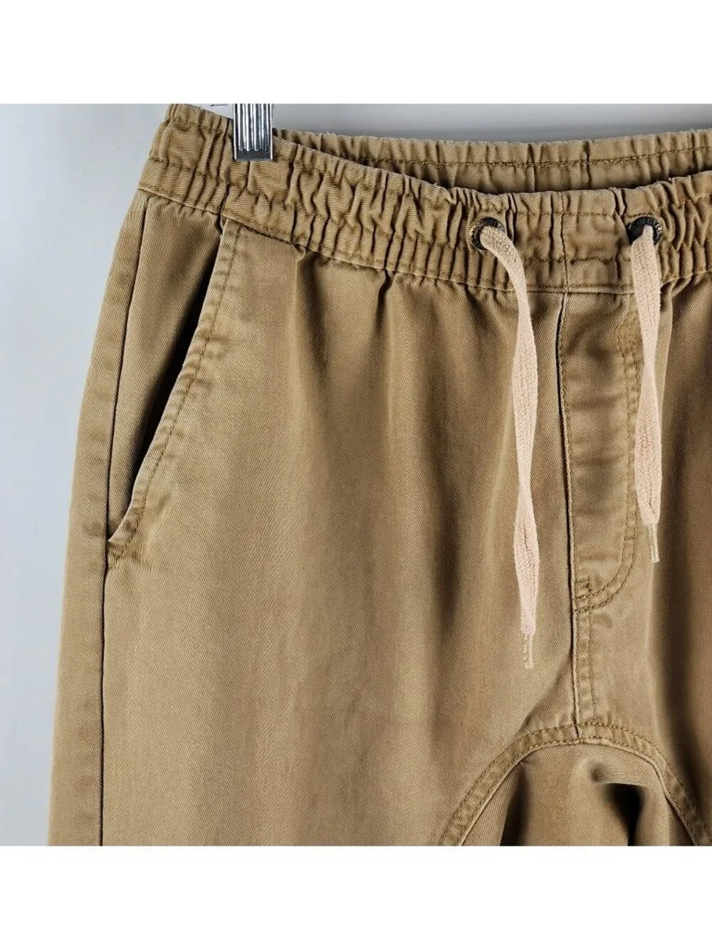 Southpole Pants Mens Medium Tan Joggers Elastic Waist Drawstring 32x30